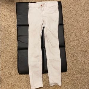 Girls White Abercrombie jeans